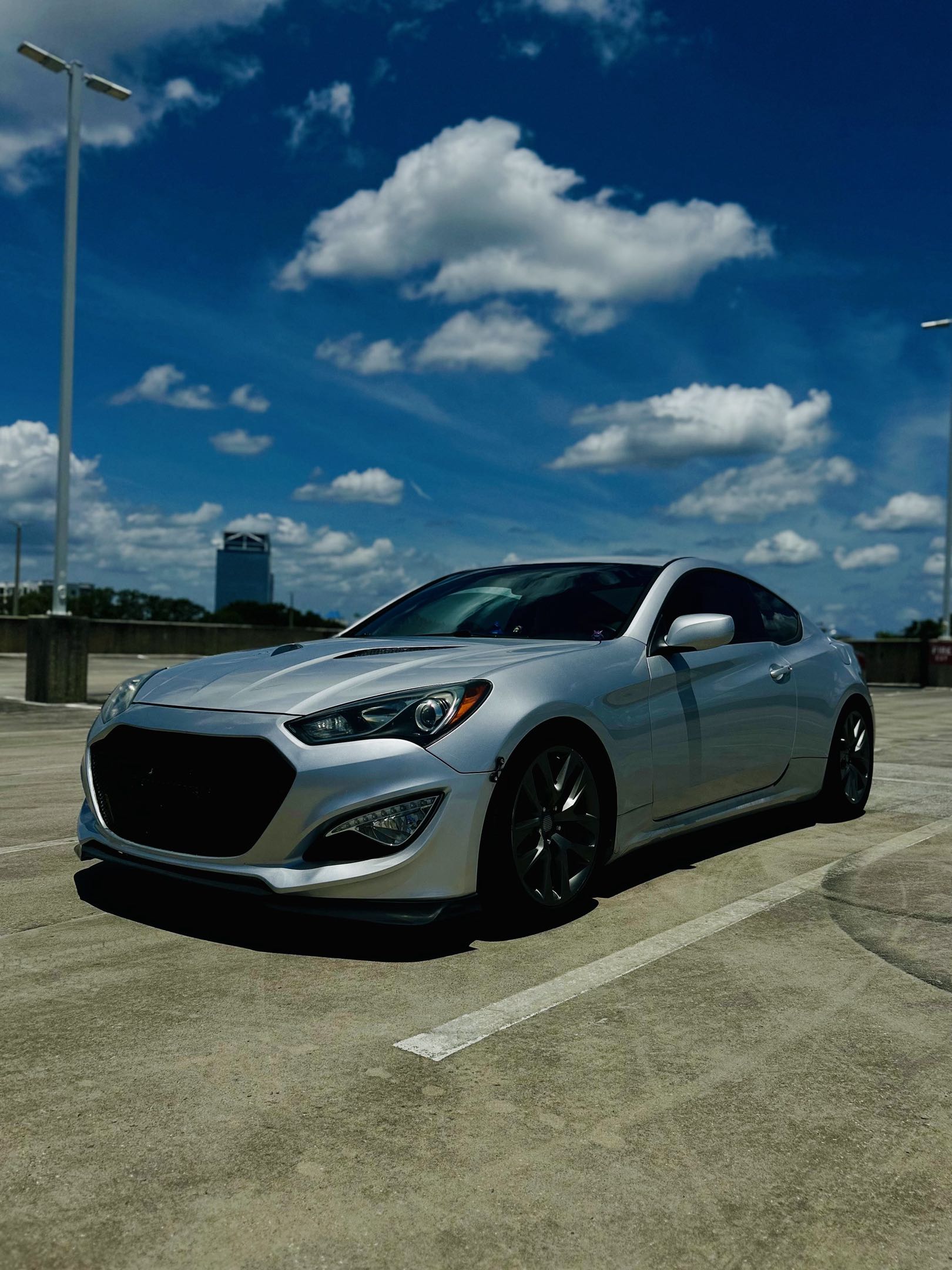 Zayne's Hyundai Genesis during the day